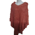 Knitted Acrylic Wholesale Poncho for Women